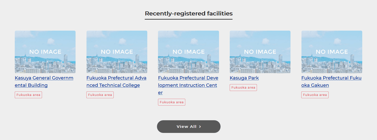 Recently-registered facilities